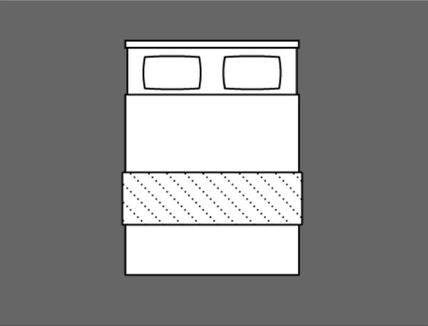 カーペットを寝室に敷き込む方法