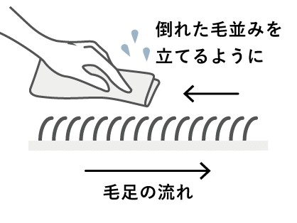 カーペットの拭き方