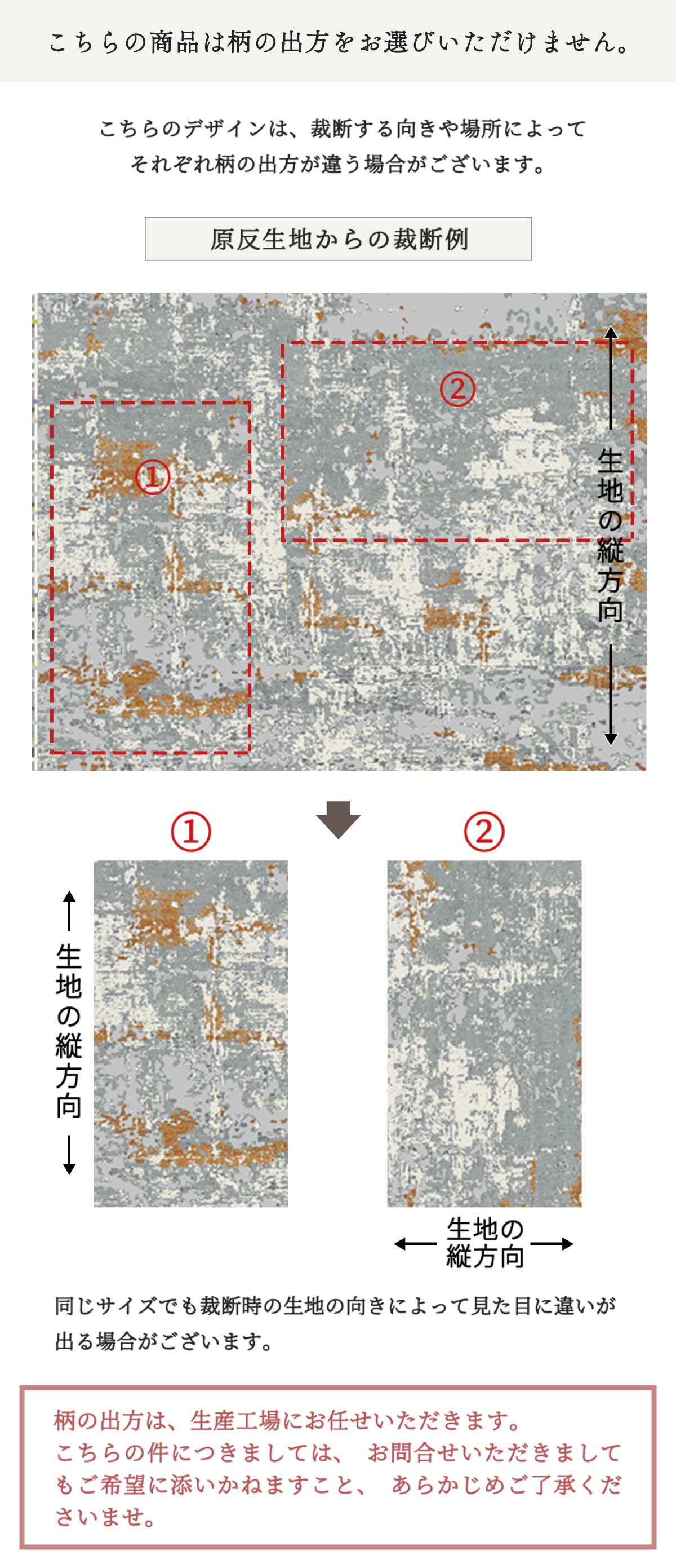 柄の出方について