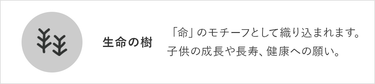 ギャッベモチーフ 生命の樹