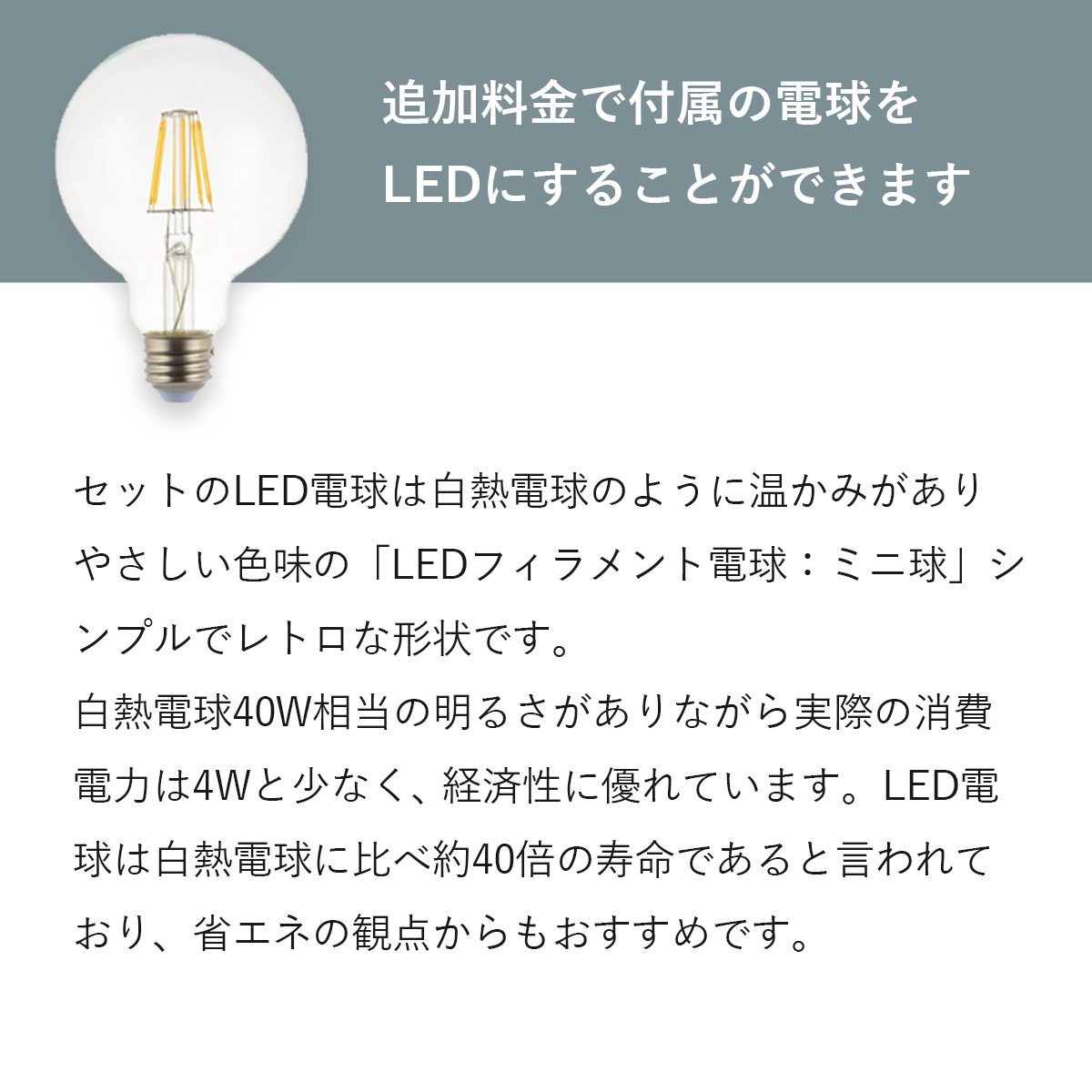 LEDに変更可能